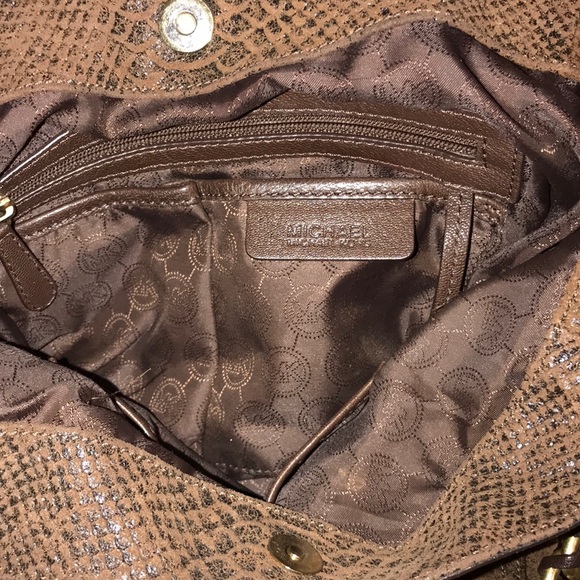 Michael Kors Snake Embossed Handbag - Picture 4 of 8